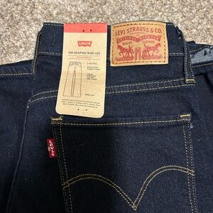 Levi's Dark Blue Shaping Wide Leg Men's Jeans